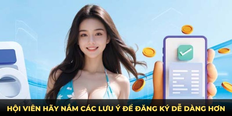 Hội viên hãy nắm các lưu ý để đăng ký dễ dàng hơn